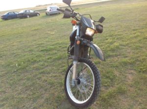 black Suzuki DR 650cc - Regina Motorcycles