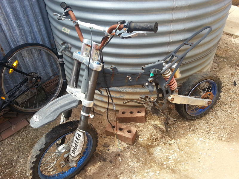 rebuild  Pitbike frame - Adelaide Motorcycles