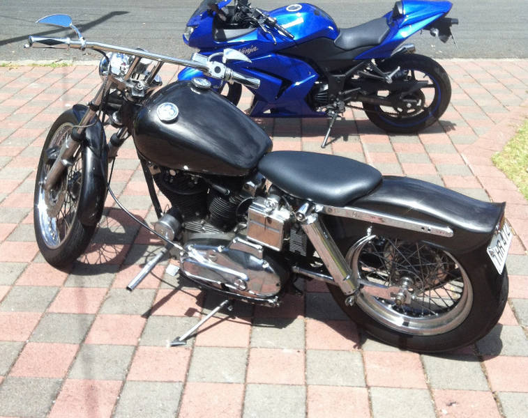 74 harley custom sportster - Adelaide Motorcycles