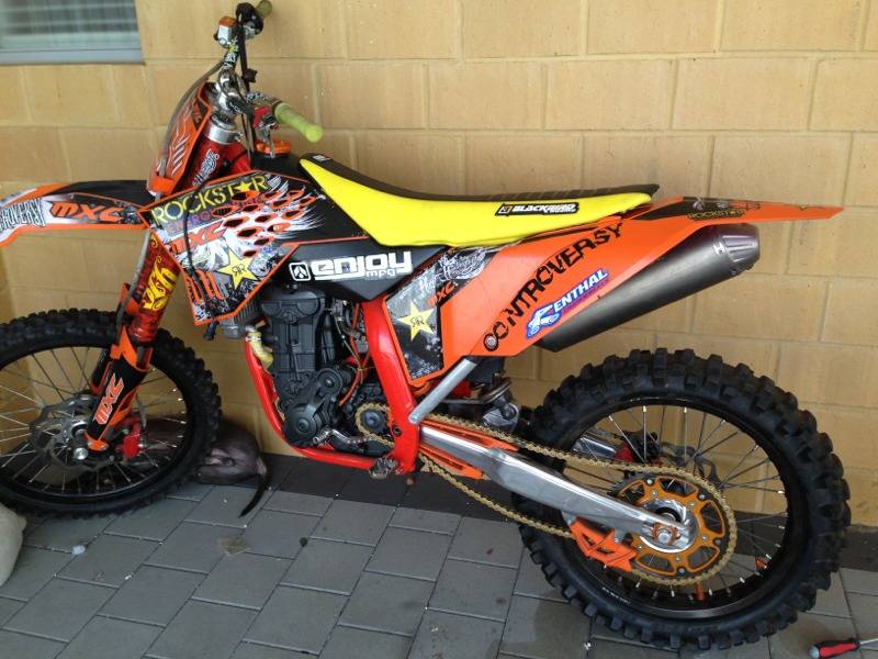 08 orange  ktm 450 sxf  - Perth Motorcycles