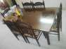 Beautiful Carved Solid Wood Dining Table with 6 Chairs  - Pune Furniture