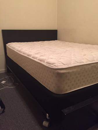 Full sized Mattress and Box with frame  - Chicago Furniture