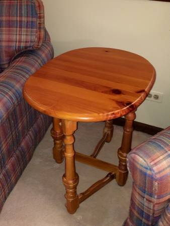 Drop Leaf Side Table Knotty Pine by Thomasville  - Chicago Furniture