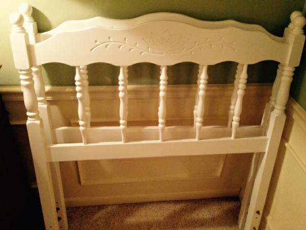 2 Twin White LLB Headboards  - Chicago Furniture