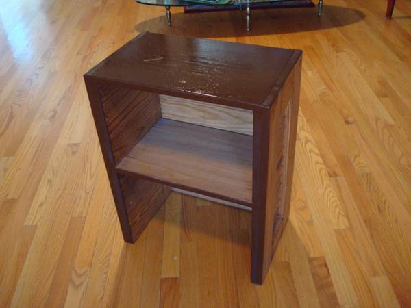 Hand made real wooden side table  - Chicago Furniture