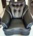 Black leatherite chair  - Pune Furniture