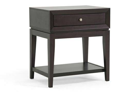 New Morgan Brown Modern Accent Table and Nightstand - Chicago Furniture
