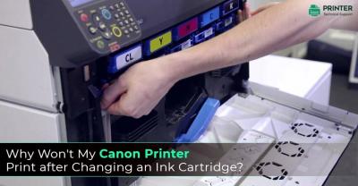 My Canon Printer Print after Changing an Ink Cartridge - New York Other
