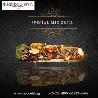 Savor the Exquisite Flavors of the Special Mix Grill at Tabbouleh Lebanese Restaurant in Singapore