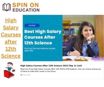 Top  best High Salary Courses after 12th Science?   - Other Other
