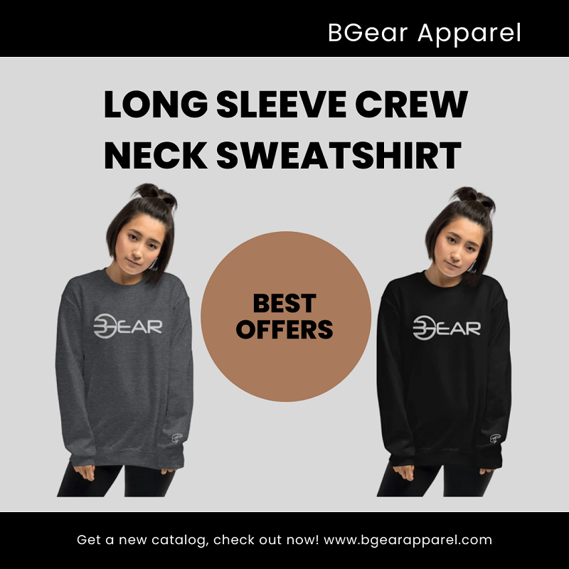 Shop Long Sleeve Crew Neck Sweatshirt  - Other Clothing