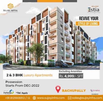 2 and 3bhk flats in bachupally | Sujay Infra - Hyderabad Apartments, Condos