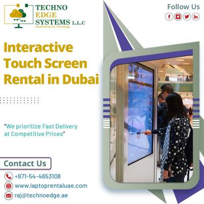 LED Touch Screen Rental Dubai, UAE - Dubai Computer