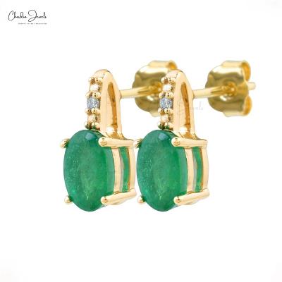 Real Emerald Earrings|chordiajewels.com - New York Jewellery