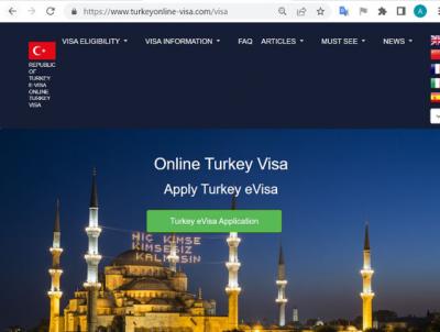 TURKEY  Official Government Immigration Visa Application Online  FOR ITALIAN CITIZENS ITALIANO - Rome Other