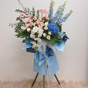 Brighten the Occasion with a Vibrant Congratulatory Flower Stand