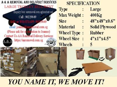 Good Quality Large Trolley For Your Moving of Heavy Items. - Singapore Region Other