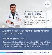 General Physician in Gachibowli | Dr. Rahul Chirag - Hyderabad Professional Services