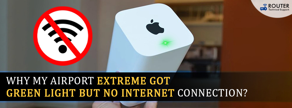Airport Extreme Got Green Light But No Internet Connection - New York Other