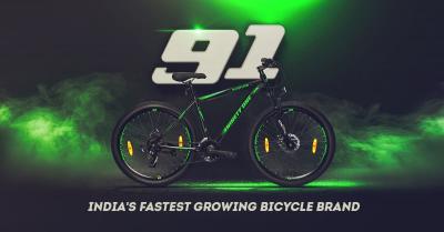 Buy latest Meraki UX 26T (Blue Red) Electric Cycle from Ninety One Cycles. - Ahmedabad Sports, Bikes