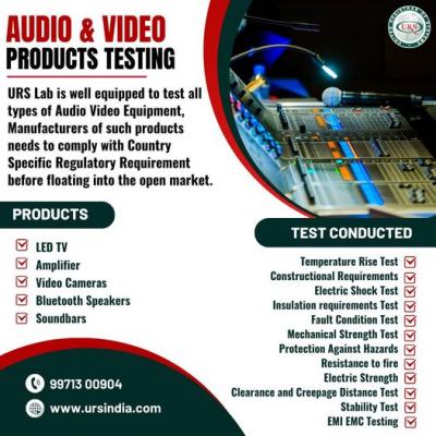 Audio and Video Product Testing Labs in Chennai - Chennai Other