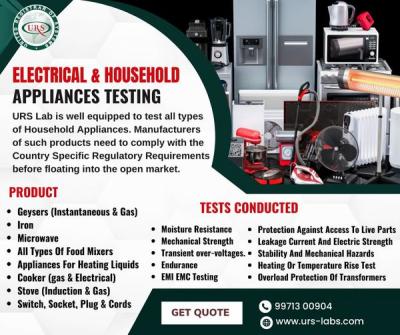 Electrical Household Products Testing Lab in Faridabad - Faridabad Other