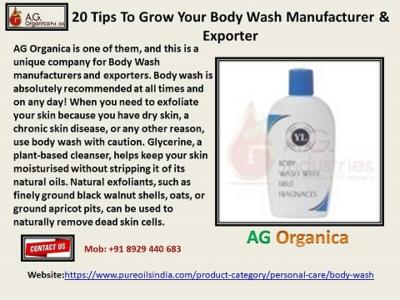 20 Tips To Grow Your Body Wash Manufacturer & Exporter - Other Other