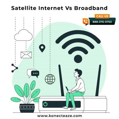 Satellite Internet Vs Broadband - Konect Eaze - New York Computer