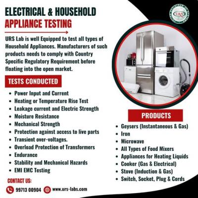 Electrical Household Appliances Testing Lab in Lucknow - Lucknow Other