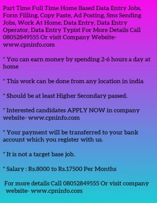 Part Time Jobs In Bangalore For Freshers And Students Daily Pay - Bangalore Other