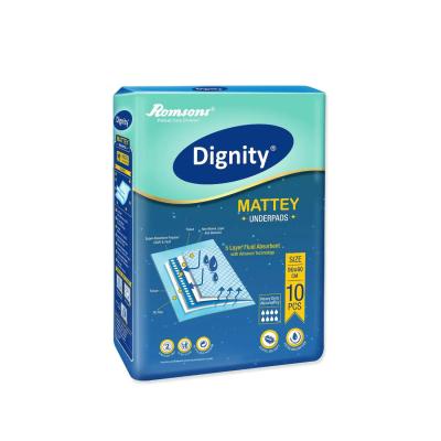 Stay Comfortable and Worry-Free with Dignity Mattey Disposable Underpads - Pack of 10