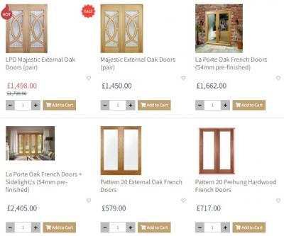 Buy Internal Wooden French Doors for Home and Office - London Other