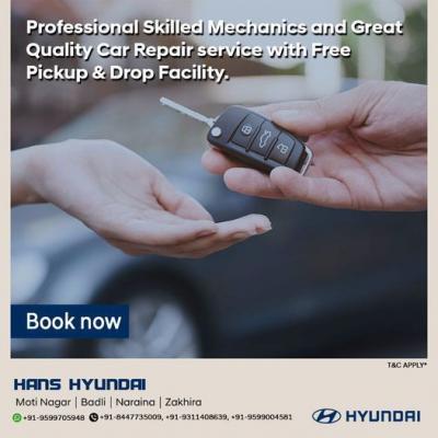 Car Pickup and Drop Service near me | Hyundai Car Service - Delhi Other