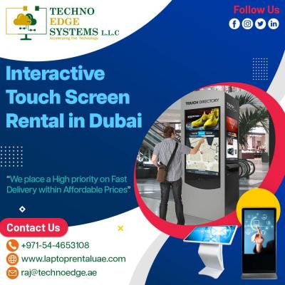 Touch Screen Rental is the Best Option for Professional Events - Dubai Computer