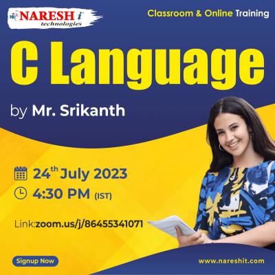 Free Demo On C Language by Mr.Srikanth - NareshIT - Hyderabad Tutoring, Lessons