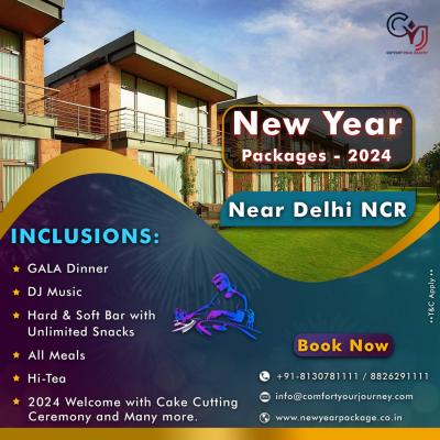 New Year Party Celebration 2024 | New Year Packages - Jaipur Hotels, Motels, Resorts, Restaurants