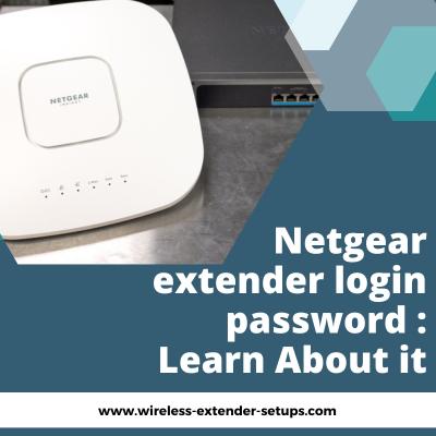 Netgear extender login password : Learn About it - Houston Other