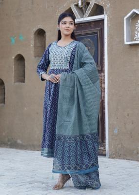 Buy Cotton Anarkali Suits Online - Jaipur Clothing