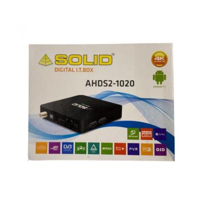SOLID AHDS2-1020 Android 7.1+DVB-S2 1GB/8GB Android TV Box (Satellite +OTT - Hybrid) - Delhi Electronics