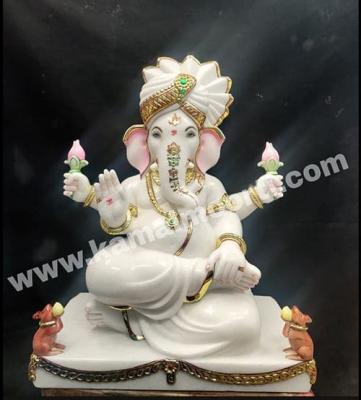 Exquisite Marble Ganesh Statues in Jaipur - Jaipur Art, Collectibles