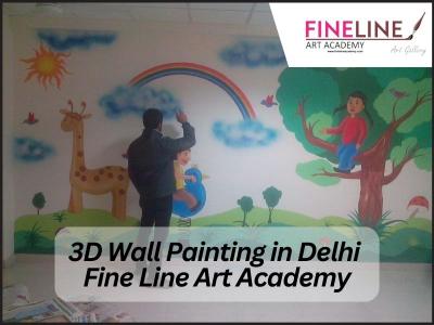3D Wall Painting in Delhi | Fine Line Art Academy