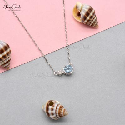 Aqua Stone Necklace | Chordiajewels.com - New York Jewellery