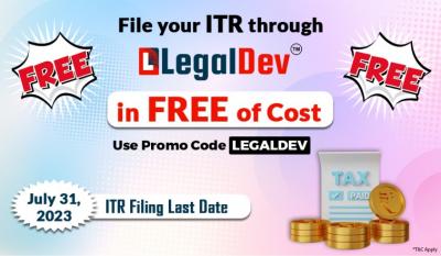 Legal Dev Provide Free ITR Filing Coupon Code in India - Other Other