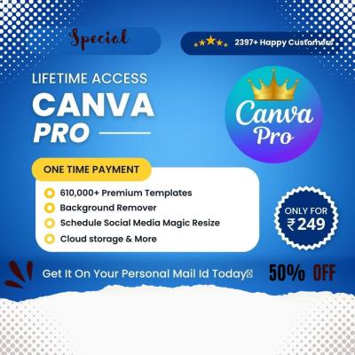 Get Canva Pro Lifetime Access - Delhi Other