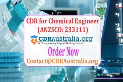 CDR for Chemical Engineer (ANZSCO: 233111) with CDRAustralia.Org - Engineers Australia - Sydney Professional Services