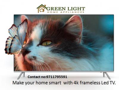Frameless latest version android led TV: Green Light - Delhi Electronics