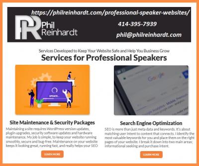 Low cost Public Speaker's website Design and development services - Other Other