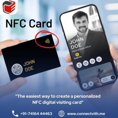 NFC digital visiting cards - Start Creating Today at ConnectvithMe - Hyderabad Other