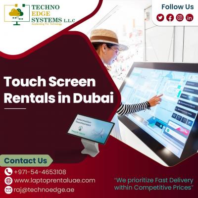 LED Touch Screen Rentals are Excellent for Businesses Events - Dubai Computer