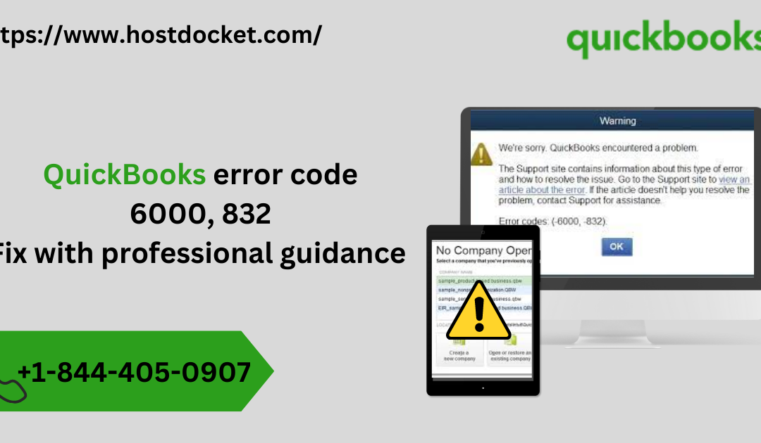 QuickBooks error code 6000, 832 - Other Other